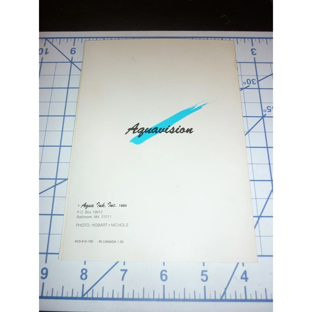 Vintage 1984 Aqua Ink Birthday Card Hobart Nichols‎ Photo 80s Camp